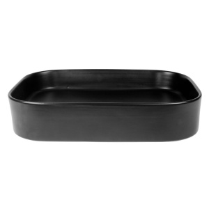 Lavoar pe blat Fluminia Capri-55MB, dreptunghiular, 55x38x11 cm, negru - Img 4