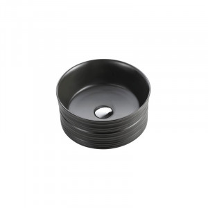 Lavoar pe blat Fluminia My Black Circle Ø41x18 cm