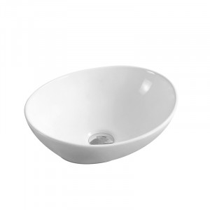 Lavoar pe blat Fluminia Rio, oval, 41x33x14 cm