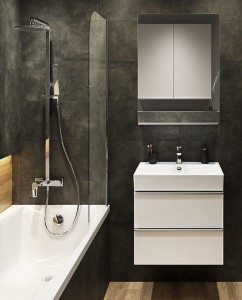 Lavoar pentru mobilier Cersanit Virgo simetric 60 cm, alb - Img 3