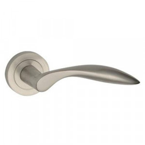 Manere cu rozeta usa interior Classen Venetia 301-206 pentru cheie BB, crom lucios/satinat - Img 2