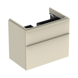 MOBILIER PENTRU LAVOAR SMYLE SQUARE CU DOUA SERTARE 73.4X61.7 GRI NISIP - Img 5