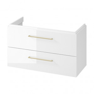 Mobilier suspendat Cersanit Larga pentru lavoar 100 cm, alb - Img 2