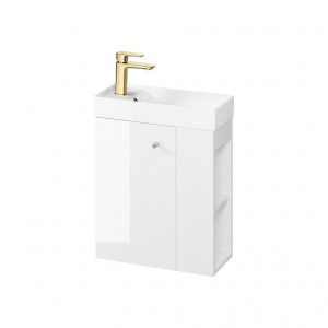 Mobilier suspendat Cersanit Larga pentru lavoar 50x22 cm, alb - Img 1
