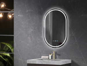 Oglinda cu iluminare LED 3 culori Belform Atlantis 50xH80 cm - Img 2
