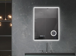Oglinda cu iluminare LED 3 culori Belform Atlantis functie dezaburire 60xH80 cm