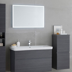 Oglinda dreptunghiulara cu iluminare led Kolpasan Drava, 100x70 cm
