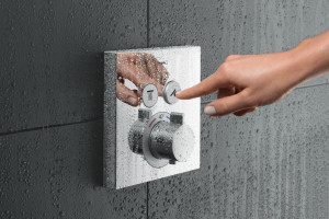 Ornament baterie dus incastrata termostatica Hansgrohe Select, crom - Img 1