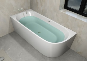 PROMO Cada freestanding Sanotechnik Faro, colt stanga, acril, 170x75 cm - Img 2