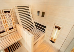 Sauna uscata Sanotechnik Carbon 3, 2 persoane, 150x150x195cm - Img 4
