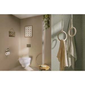 Set vas WC suspendat Hansgrohe GladeLake S Rimless AquaChannel Flush cu capac inchidere normala alb lucios - Img 3