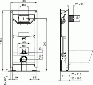 SISTEM INSTALARE WC PROSYS 120 - Img 2