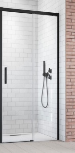 Usa de dus Radaway Idea Black KDJ 110Rx200 cm, dreapta, profil negru