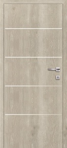 Usa interior Classen Discovery 4, finisaj CPL, insertii de aluminiu de 8 mm, stejar Kendal