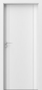 Usa interior Porta LINE A.1, insertii metalice, Portadecor, Alb - Img 1