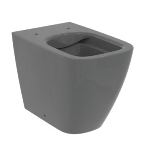 Vas WC Ideal Standard I.LIFE B BTW Rimless pentru rezervor incastrat, 55.4X35.5 cm, gri lucios - Img 2