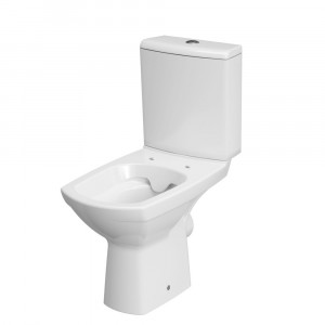 Vas wc pe pardoseala Cersanit Carina compact 481 CleanOn cu rezervor 3/5L si capac duroplast - Img 3