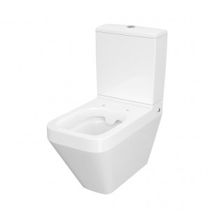 Vas wc stativ compact BTW Cersanit Crea Clean On, rectangular, cu capac slim, soft close - Img 2