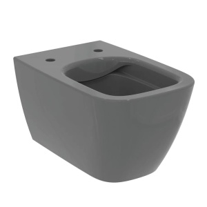 Vas WC suspendat Ideal Standard I.LIFE B Rimless, fixare ascunsa, gri lucios 54x35,5 cm