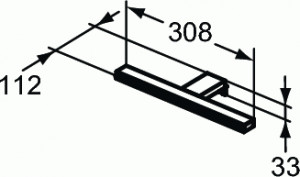 Aplica Ideal Standard Pandora led 1x8W crom - Img 3