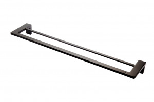 Bara dubla portprosop FDESIGN Piazza 60 cm, negru - Img 1