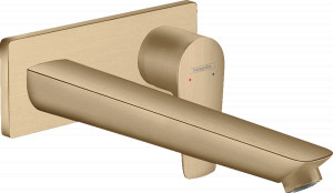 Baterie incastrata lavoar Hansgrohe Talis E, bronz periat