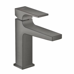 Baterie lavoar Hansgrohe Metropol 110 cu ventil Push-Open negru - crom periat