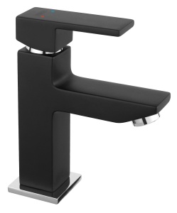 Baterie stativa lavoar Ferro Zicco Black, negru mat