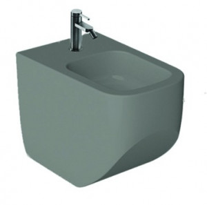 Bideu stativ back to wall Hatria Next, 56x36 cm, antracit-mat