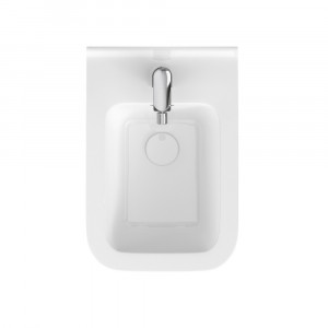 Bideu suspendat Cersanit Crea, rectangular, alb