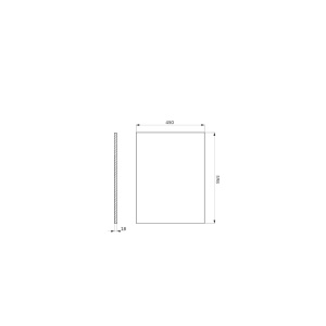 Blat pentru mobilier Cersanit MODUO 60 cm, stejar hikora - Img 2