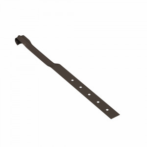 Brida jgheab pentru sistem pluvial Bilka, metalic, D 150 mm, maro inchis (RAL 8019), mat