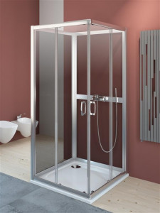Cabina de dus Radaway Premium Plus 2S cu 4 pereti, 90x90 cm