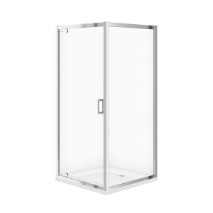 Cabina dus Cersanit Arteco, usa pivotanta, sticla 5 mm, crom, 90x90x190 cm