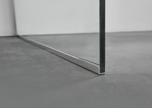 Cabina dus dreptunghiulara crom Belform Clear cu usa glisanta 100x80 cm - Img 5