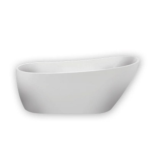 Cada baie freestanding Florida Natalia, acril, 160x75 cm, alb  - Img 3