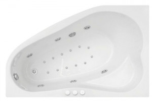 Cada baie hidromasaj Hidro Air Belform Mistika, acril, orientare dreapta, 170x100 cm