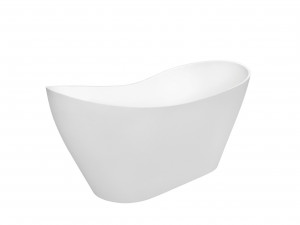 Cada freestanding compozit Besco Viya alba 160x70 cm  - Img 3