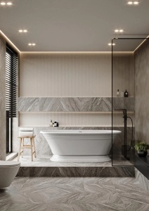 Cada freestanding Miraggio Anastasia compozit 175x80 cm alb lucios