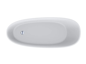Cada freestanding Miraggio Marina compozit 174.5x72.5 cm alb lucios - Img 4