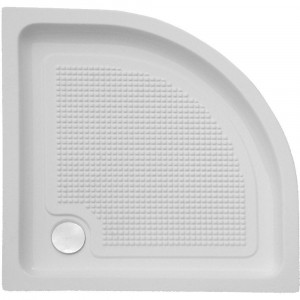 Cadita dus acril semirotunda slim Belform Cubo 90x90 cm