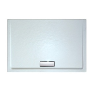 Cadita dus dreptunghiulara acril Belform Celesta slim 120x80x4 cm, alb