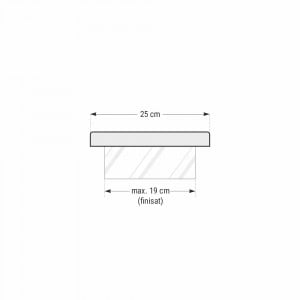 Capac interval gard Star Stone Roma Clasic, 50x25x3 cm, smoke - Img 3