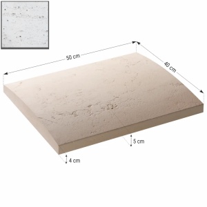 Capac interval gard Star Stone Roma Royal, 50x40x5 cm, silver - Img 2