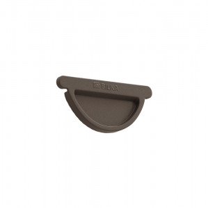 Capac jgheab pentru sistem pluvial Bilka, metalic, D 150 mm, maro inchis (RAL 8019), mat
