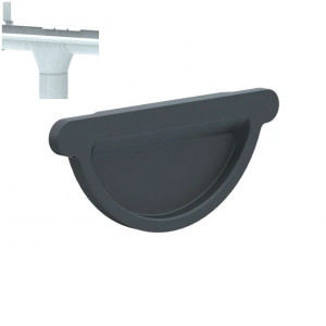 Capac jgheab pentru sistem pluvial Metigla, metalic, D 125 mm, aluzinc