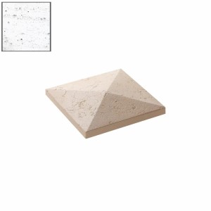 Capac stalp gard Star Stone Roma, 30x30x5 cm, white