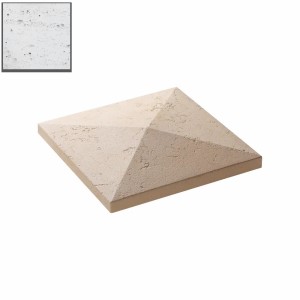 Capac stalp gard Star Stone Roma, 40x40x6 cm, silver