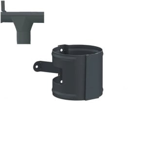 Colier burlan pentru sistem pluvial Metigla, metalic, D 100, gri antracit (RAL 7016)