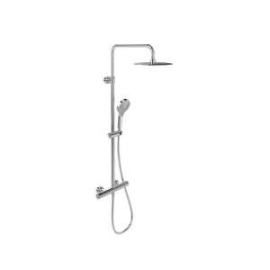 Coloana de dus cu termostat Villeroy & Boch Verve Showers, 3 functii, crom